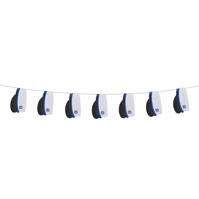 Studentenhut Girlande Blau - 4m
