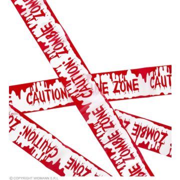 Warnband - VORSICHT: ZOMBIE-ZONE - 7,2 m