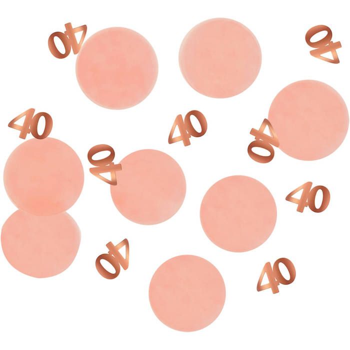 40 Jahre Konfetti Rosa - 25 Gramm