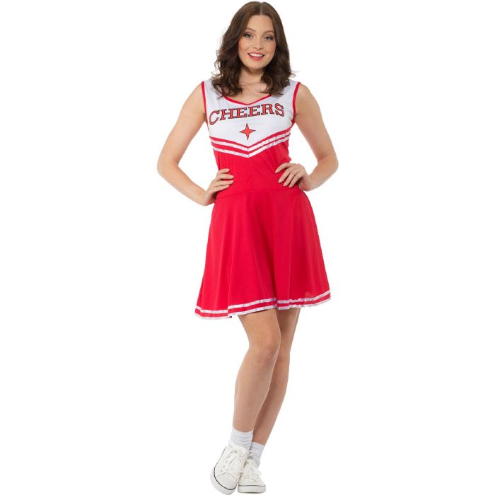 Cheerleader Kostüm in rot