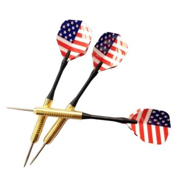 Dartpfeile USA-Flagge Metall 3x