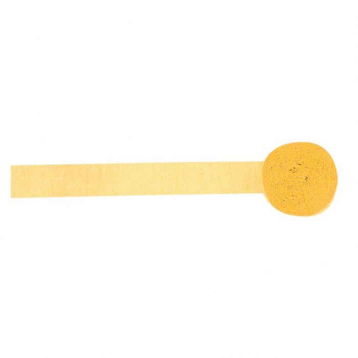 Gelbe Krepp-Streamer - 24 Meter