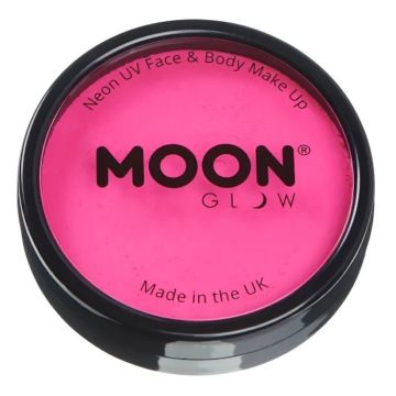 Neon UV Gesichts- und Körperfarbe Intensiv Pink 36 g Moon Creations