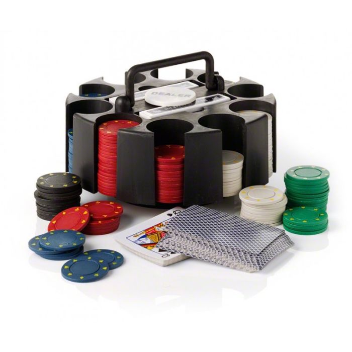 Pokerset 200 Chips inkl. 2 Kartenspielen, Dealer-Marke und Box
