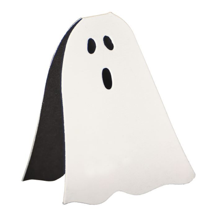 Halloween Geister Papier Tischkarten 6x - 6,9x5,5 cm