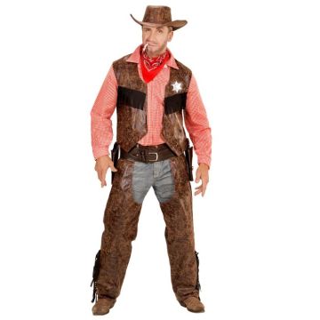 Cowboy Sheriff Kostüm - 4 Teile