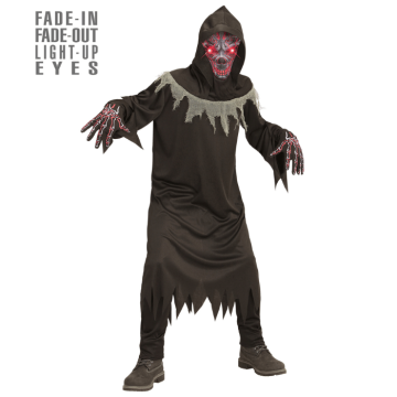 Dämon Kostüm mit LED Augen für Kinder
