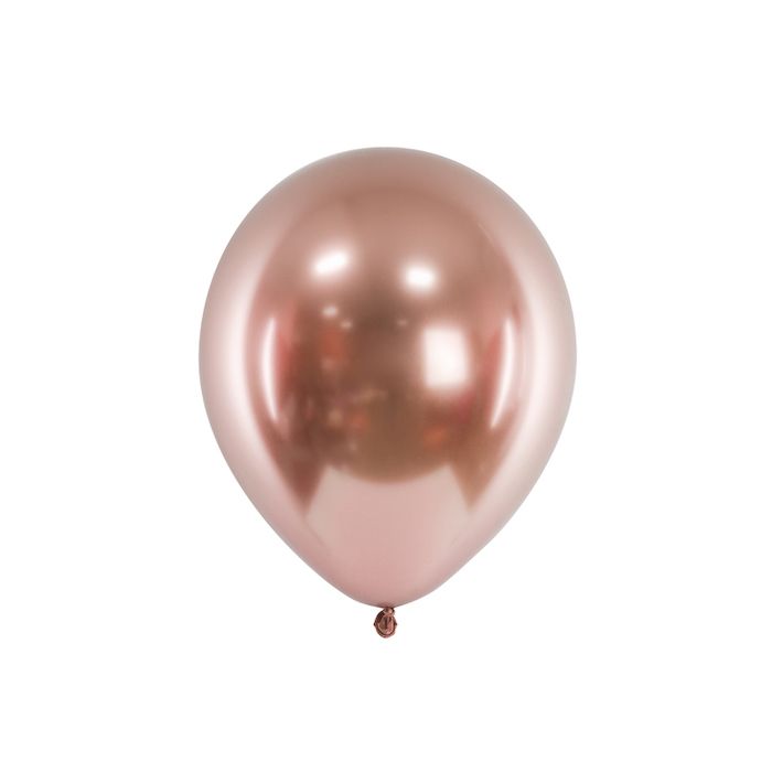 Rose Gold Chrome Ballons 10x - 30 cm
