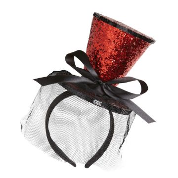 Mini Glitzer Zylinder Rot