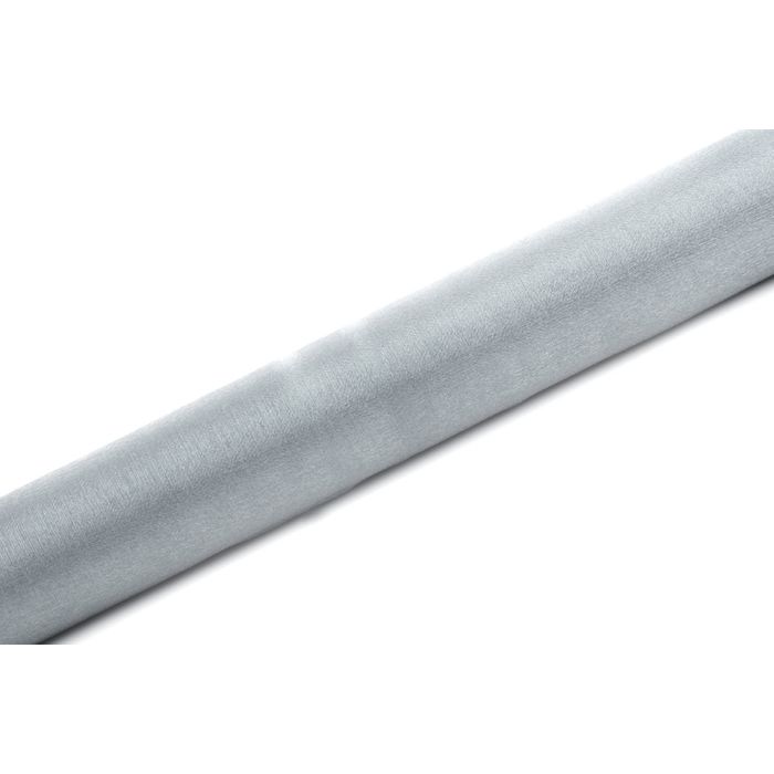 Organza Tischläufer Silber - 9 Meter