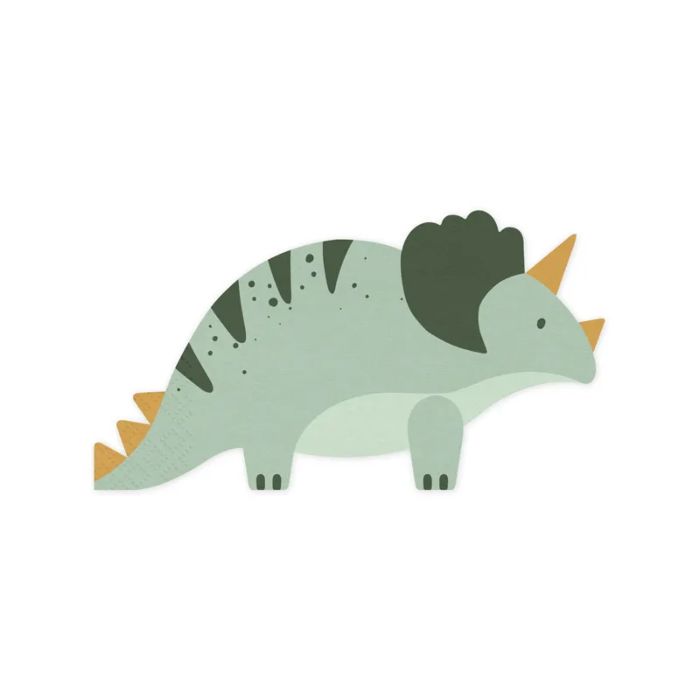 Dinosaurier Servietten 12x - 18x10 cm