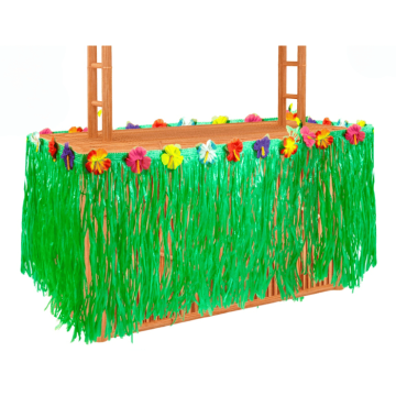 Grüner Hawaii-Tischrock - 275x70 cm