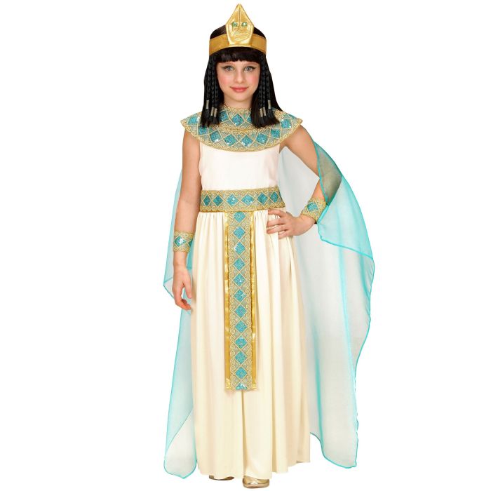 Cleopatra-Kostüm in hellen Farben für Mädchen