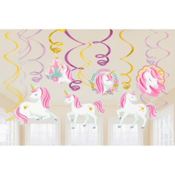 Einhorn Wirbel 12x - 61 cm