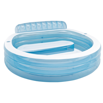 Intex aufblasbarer Pool mit Bank - 229x218x79 cm