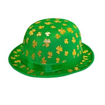 St. Patricks Bowler Hat Med Kløver