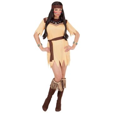 Indianerkleid Kostüm - 3 Teile