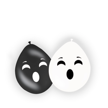 Geisterballons 8x - 30 cm