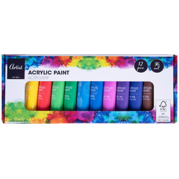 Acrylmalset 12x Farben 36ml