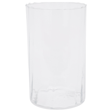 Stilvolle transparente Glasvase 13x22 cm