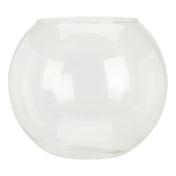 Transparente Bowlevase aus Glas 240x210 mm
