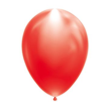 Roter LED Ballon 5x - 26 cm