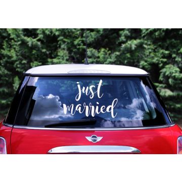 „Just Married“ Autoaufkleber – 33 x 45 cm