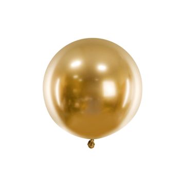 Gold Chrome Ballon - 60 cm