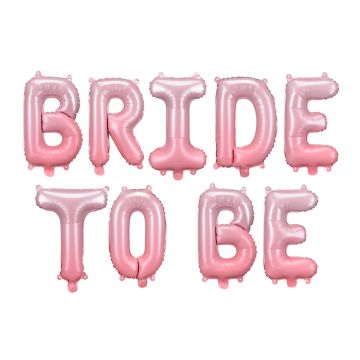 Bride To Be Folienballon Pink - 350 x 45 cm
