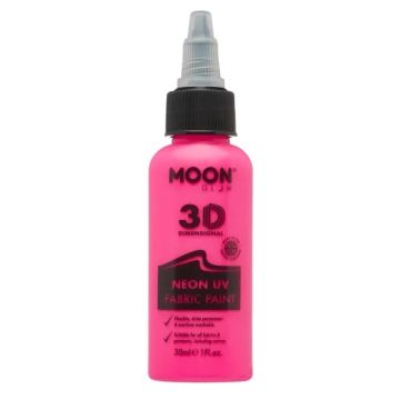 Neon UV Textilfarbe Pink - 30 ml