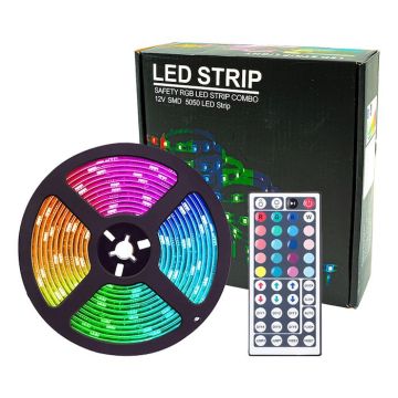 Farbwechselnde LED-Lichterkette 2x5 Meter, inkl. Fernbedienung