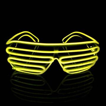 LED Brille Gelb