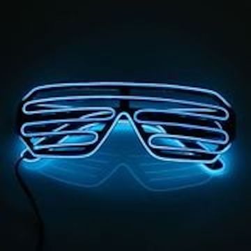 LED Brille Blau