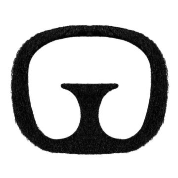 Schwarzer Goatee-Bart