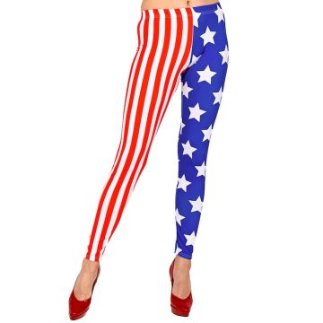 USA Leggings mit Streifen und Sternen