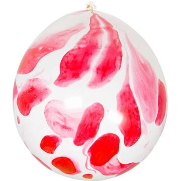 Ballons mit Blutflecken 6x - 30 cm
