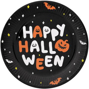 "Happy Halloween" Pappteller 6x - 23 cm
