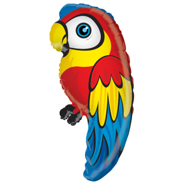 Papagei Folienballon - 70 cm