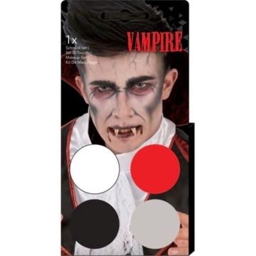 Vampyr ansigtsmaling 4 farver inkl. pensel