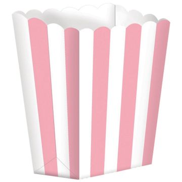 Pinke Popcorntüte 5x - 6,3x13,4x3,8 cm