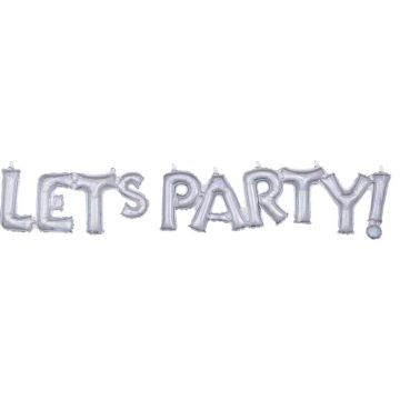 "LETS PARTY!" Holografischer Folienballon