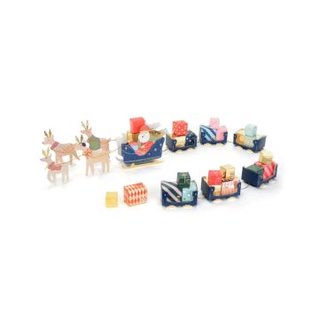 Weihnachtsadventskalender Weihnachtsmann Schlitten