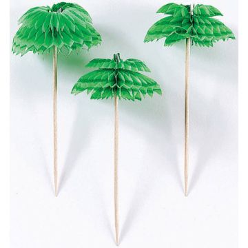 Palmen Zahnstocher 12x - 10 cm