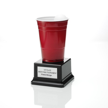 Beer pong pokal englisch - 18,5x10 cm
