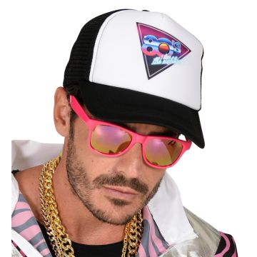 Retro kasket i Sort Og Hvid