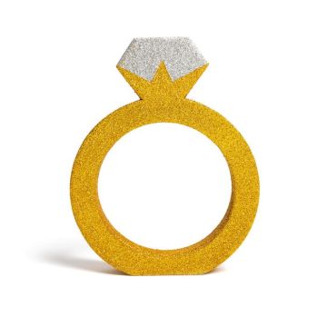 Goldener Ring Tischdekoration - 21,5x16 cm