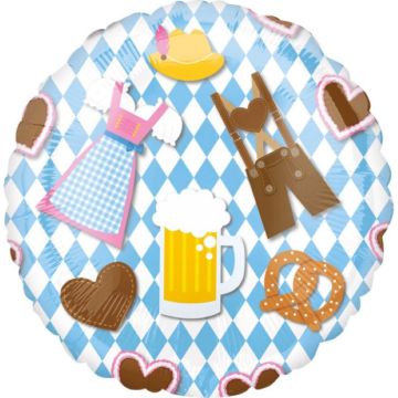 Oktoberfest-Motive Folienballon - 43 cm