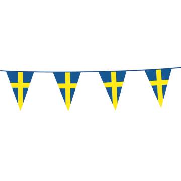 Schweden Flaggengirlande - 10 Meter