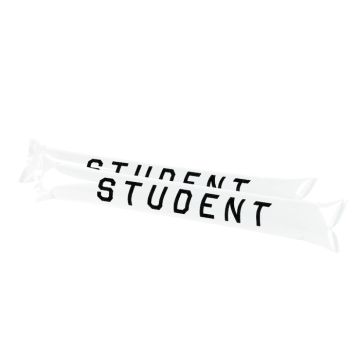 Student klappepølser hvid 2x