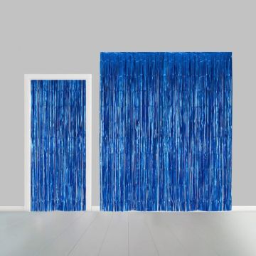 Glitzervorhang Blau - 1 x 3 m